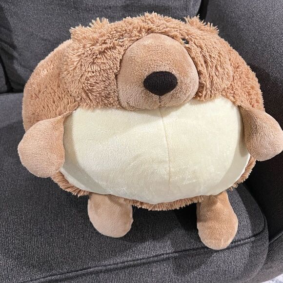 BROWN HONEYBEAR SQUISHABLE RETIRED STUFFED ANIMAL PLUSH HUGGABLE PILLOW - Picture 1 of 7